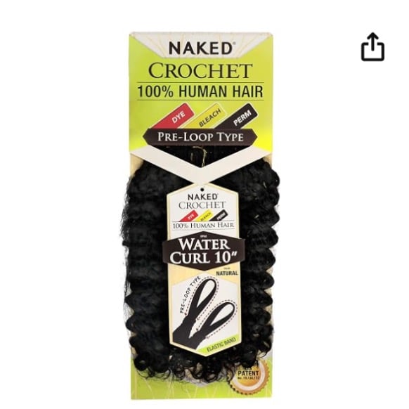 Water Curl human hair crochet braids
